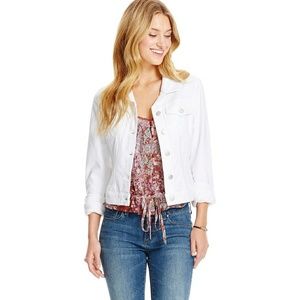 Jessica Simpson White Denim Jacket